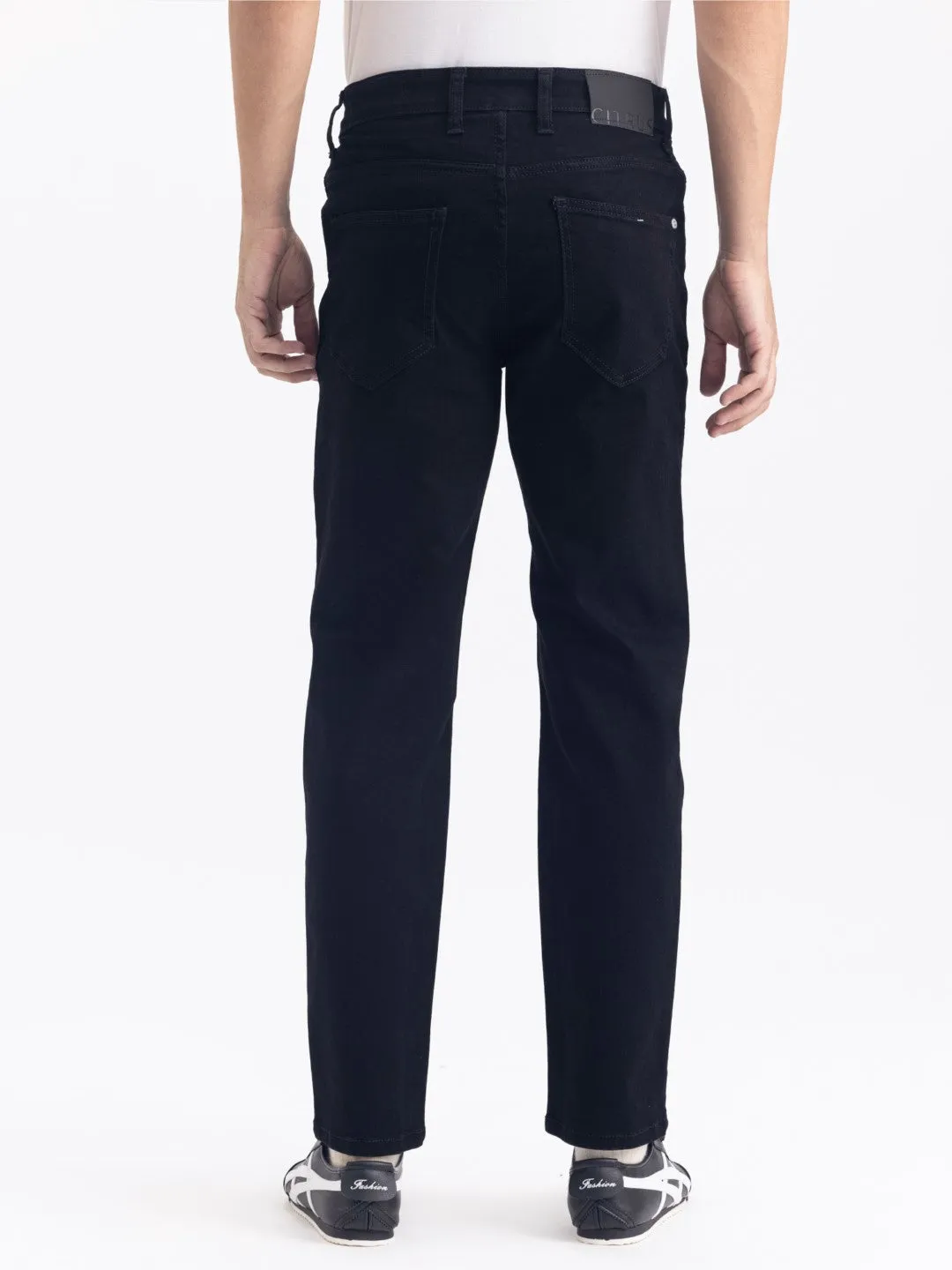 Straight Fit Black Denim Jeans