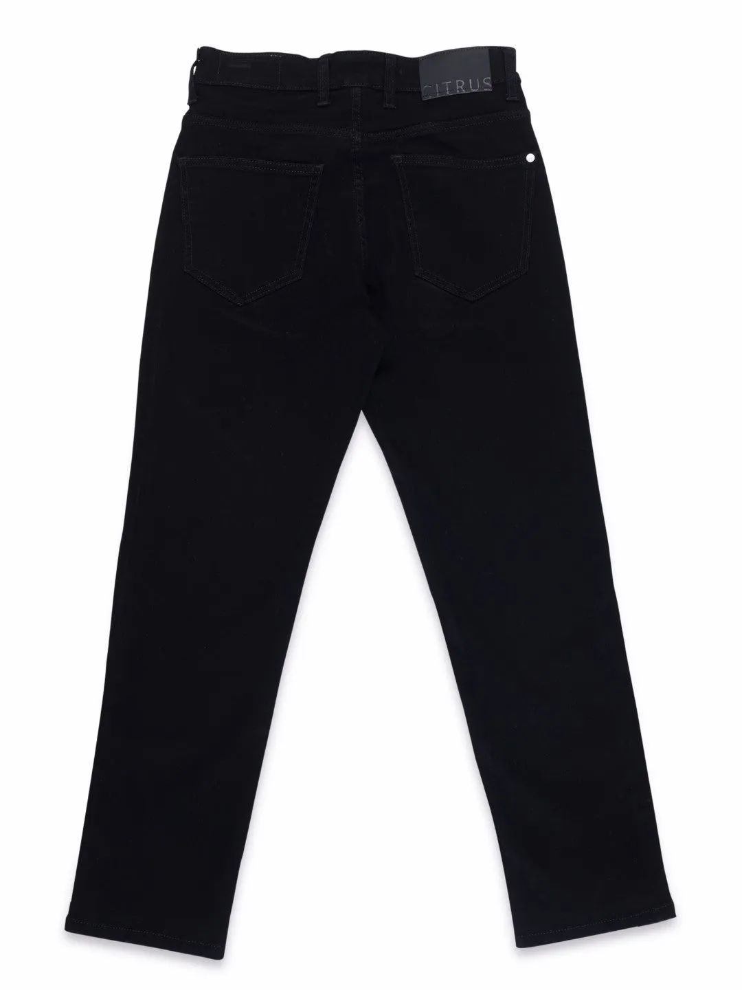 Straight Fit Black Denim Jeans