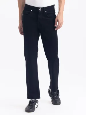 Straight Fit Black Denim Jeans