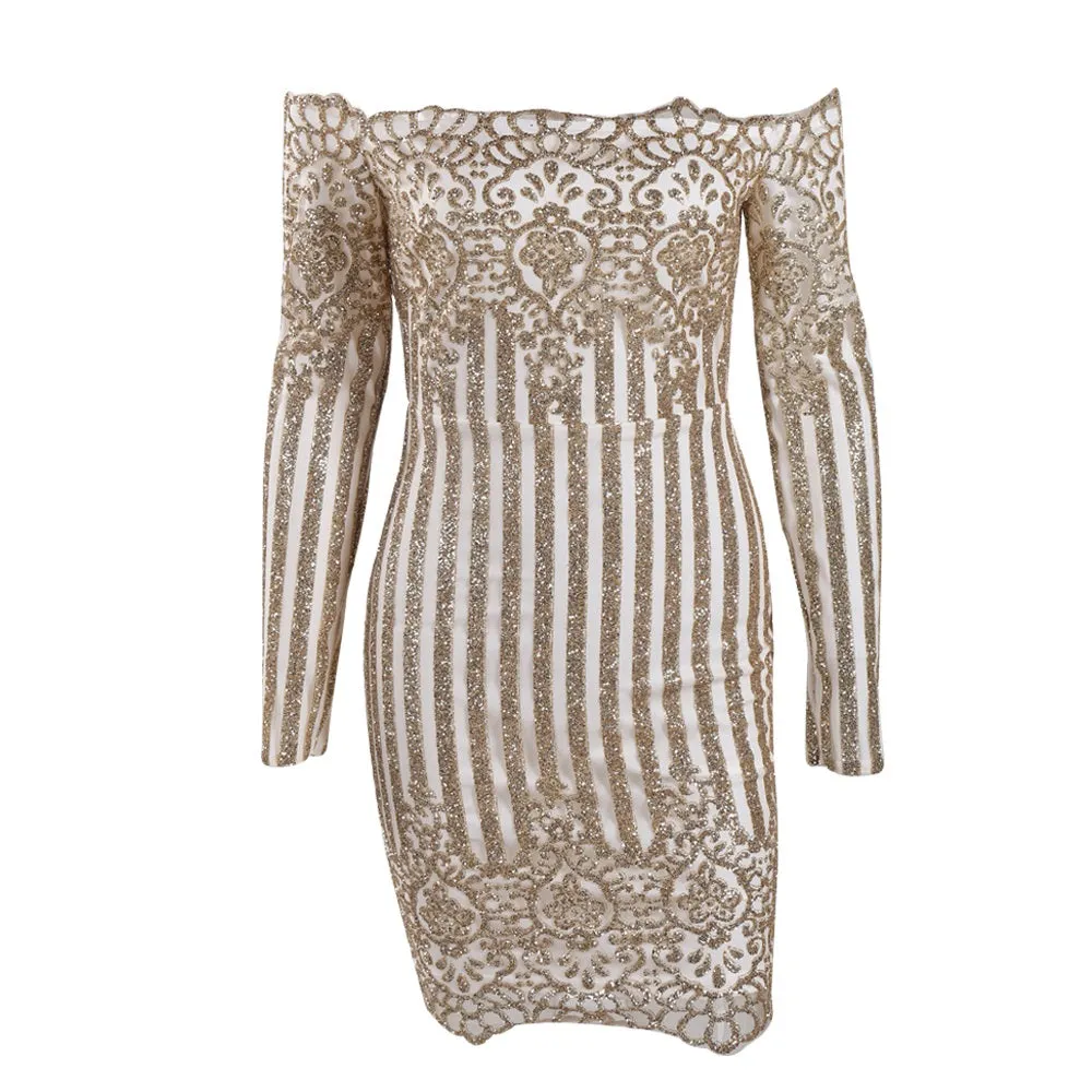 Strapless Glitter Dress