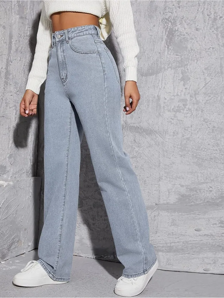 Stretchable Skyline Straight Leg Denim