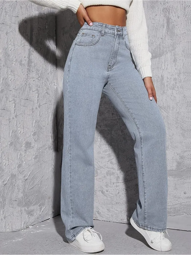 Stretchable Skyline Straight Leg Denim