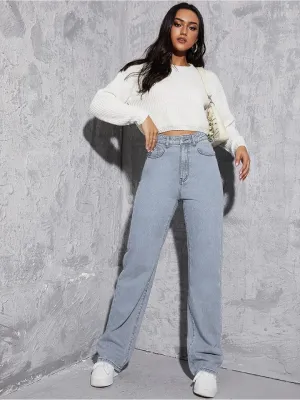 Stretchable Skyline Straight Leg Denim