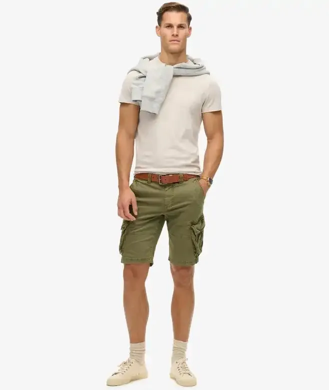Superdry Mens Core Cargo Shorts Chive Green