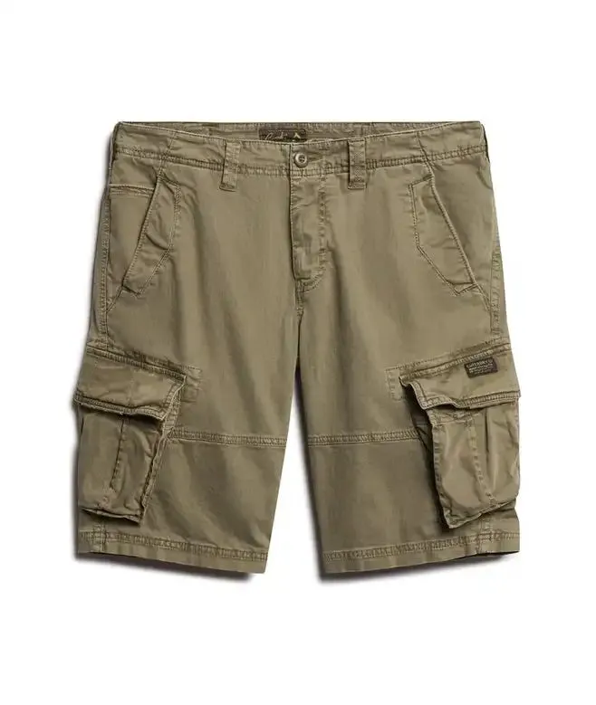Superdry Mens Core Cargo Shorts Chive Green