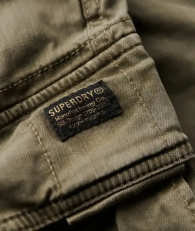 Superdry Mens Core Cargo Shorts Chive Green