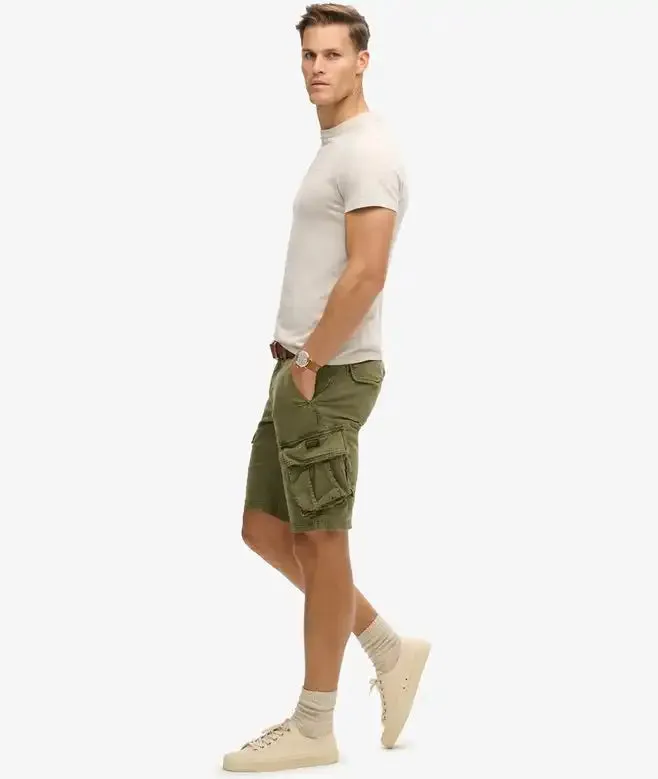 Superdry Mens Core Cargo Shorts Chive Green