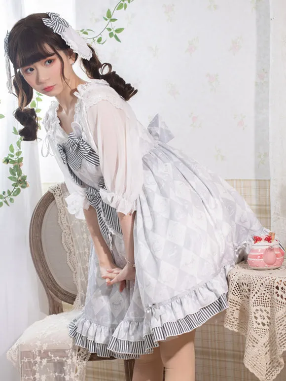 Sweet Lolita Dress Polyester Sleeveless Jumper Sweet Lolita Dress