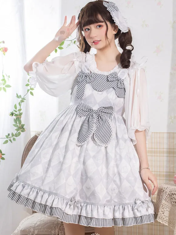 Sweet Lolita Dress Polyester Sleeveless Jumper Sweet Lolita Dress