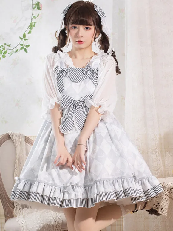 Sweet Lolita Dress Polyester Sleeveless Jumper Sweet Lolita Dress