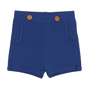 Sweet Threads Blue Ace Knit Shorts