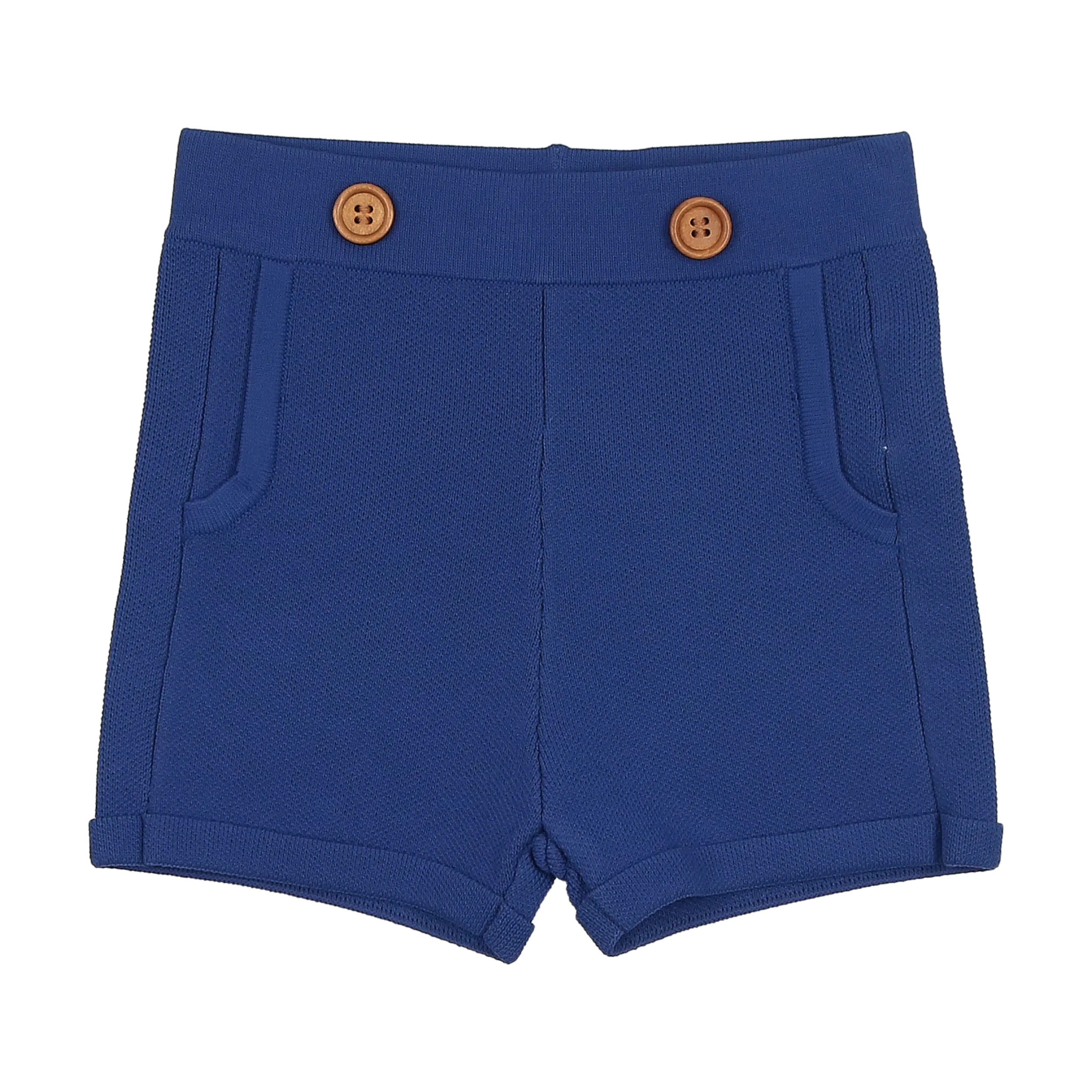 Sweet Threads Blue Ace Knit Shorts