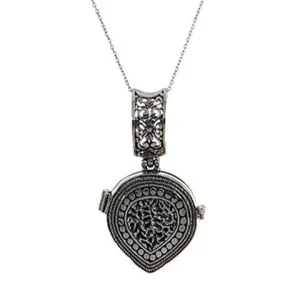 Teardrop Textured Locket Pendant