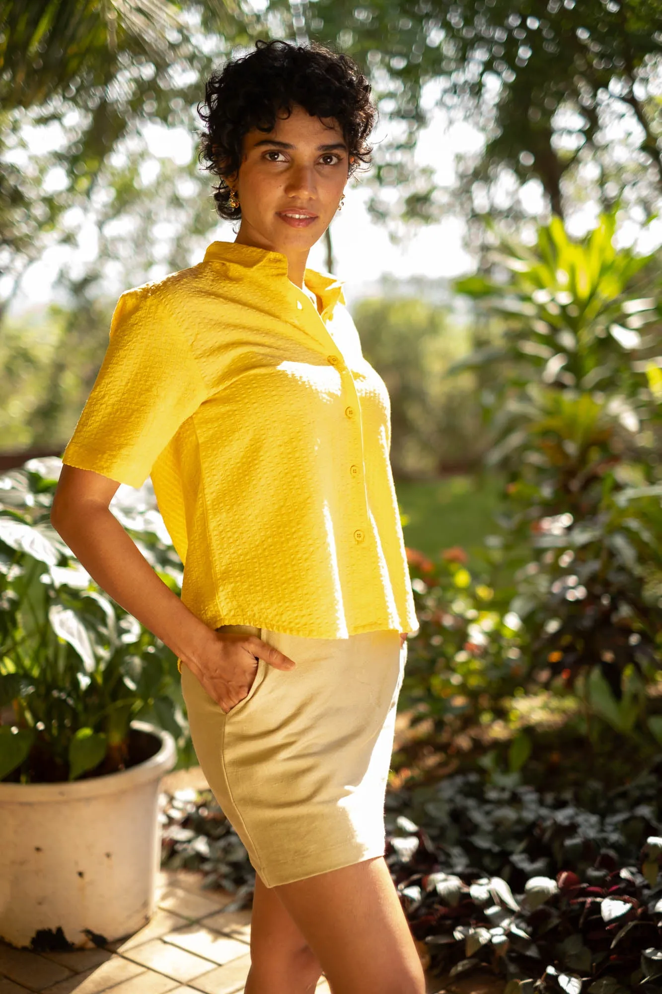 The Seersucker Oversized Shirt