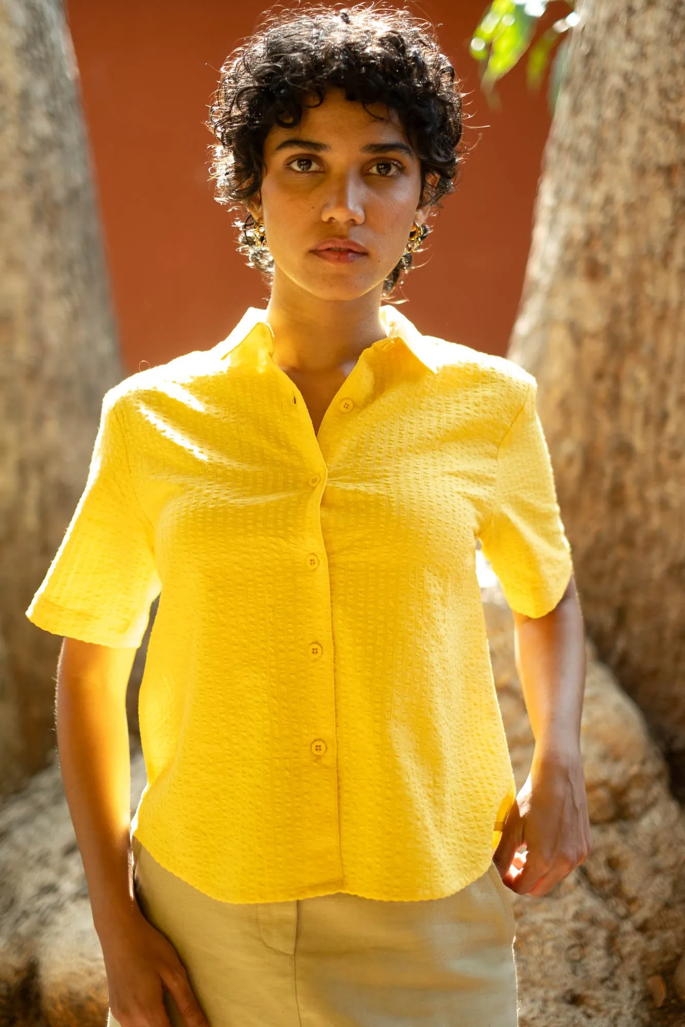 The Seersucker Oversized Shirt