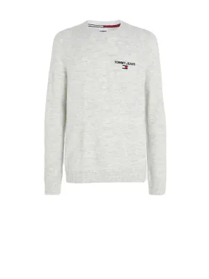 TMJ REG Raglan Sweater - Silver Grey