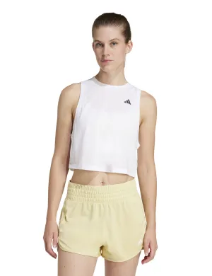 Train Essentials Boxy Workout Tank Top - White