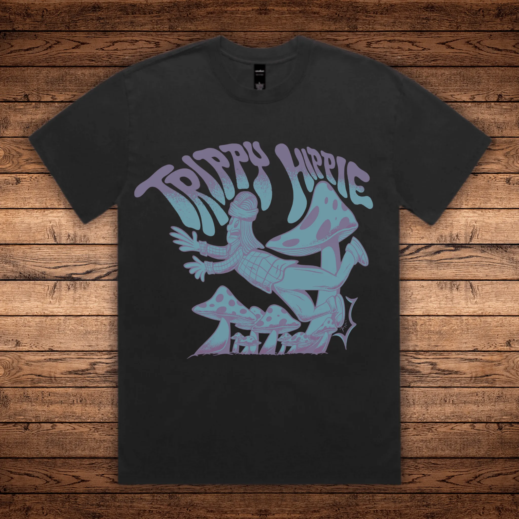 Trippy Hippie - Heavy Faded Sustainable Tee
