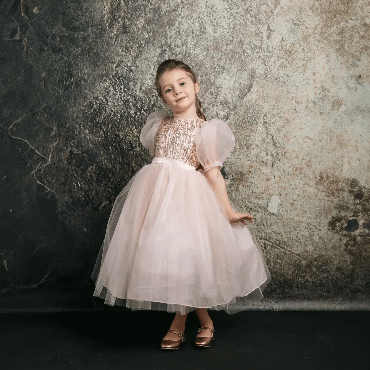 Valencia Dress - Rose Gold