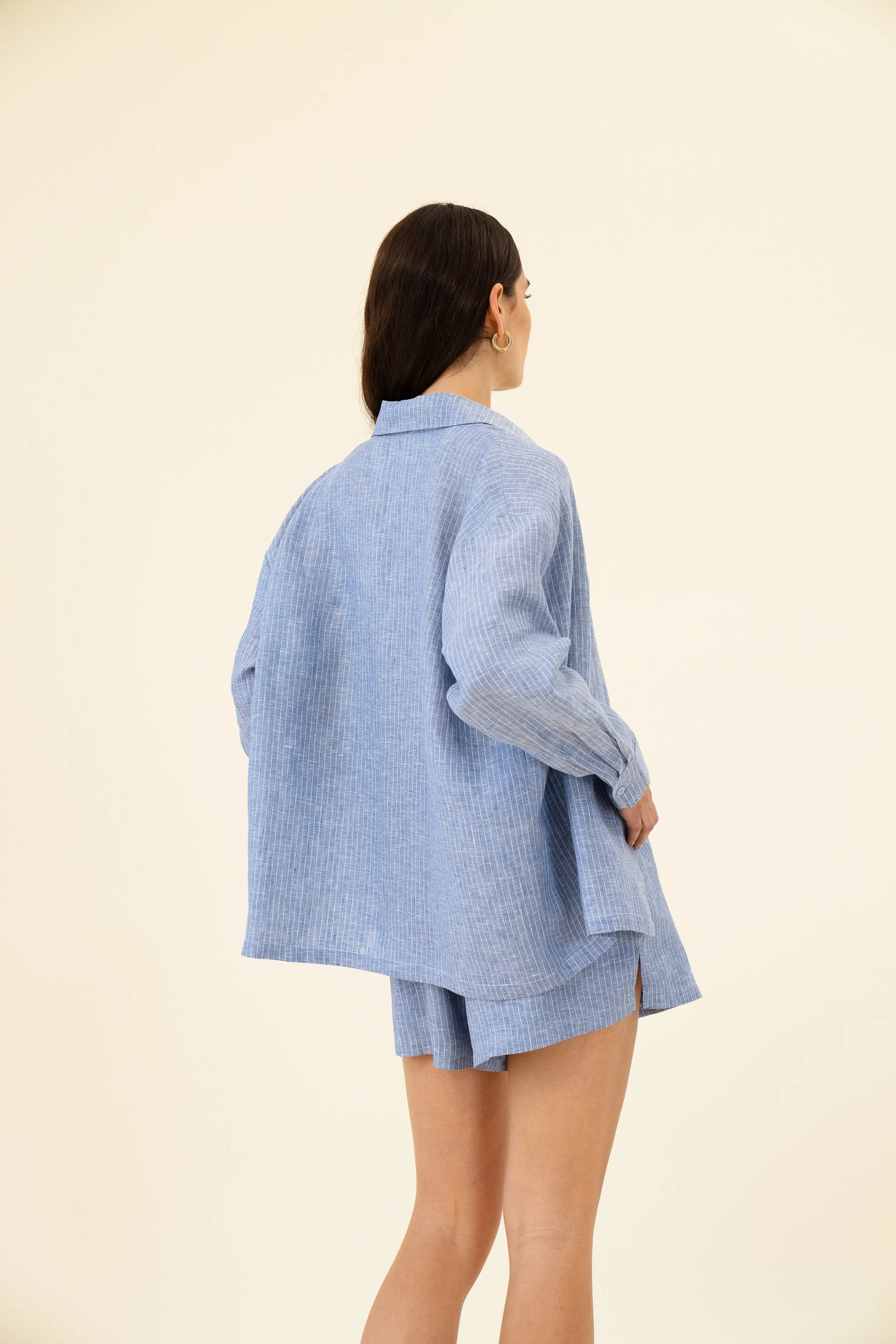 VERA SHIRT - BLUE STRIPE