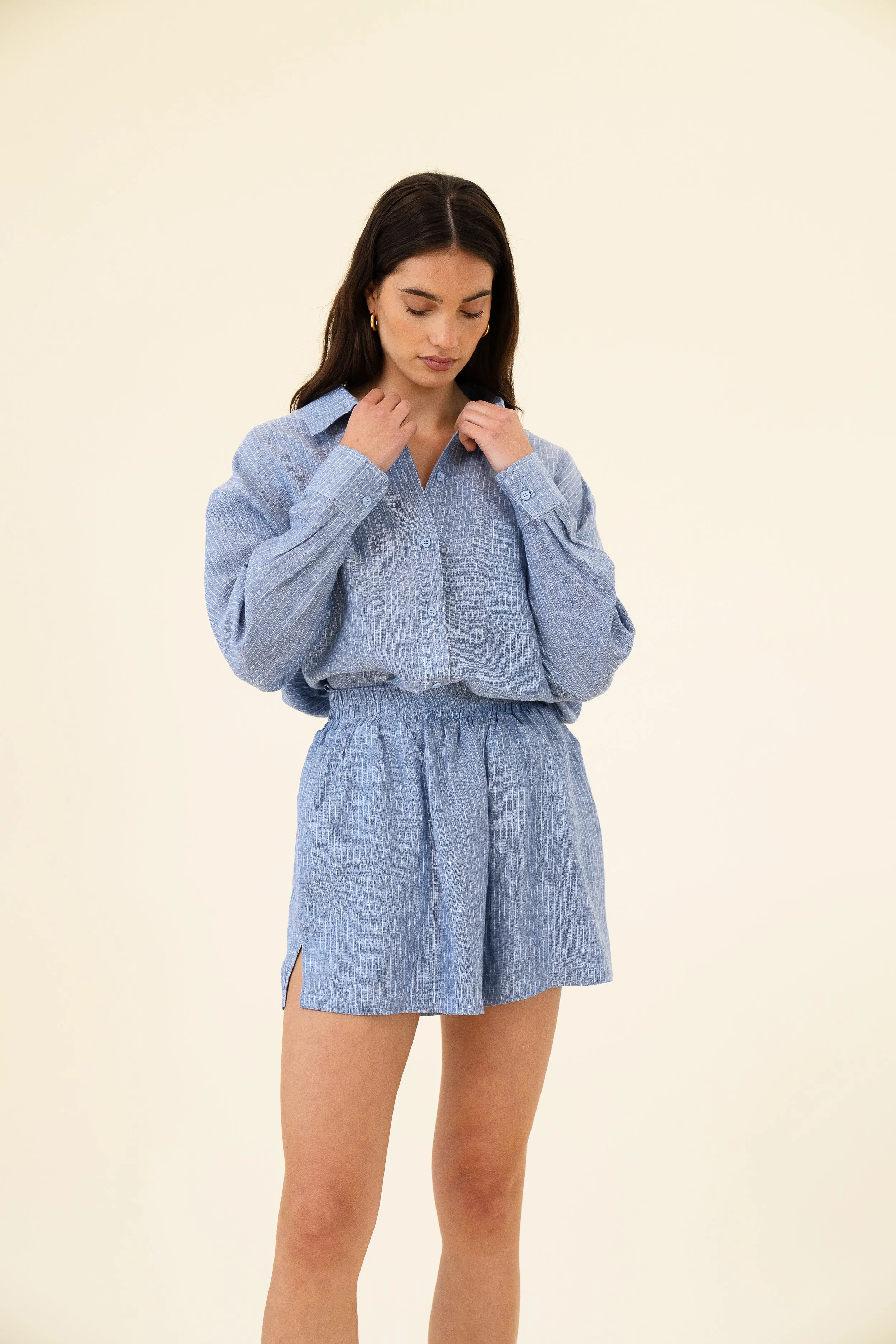 VERA SHIRT - BLUE STRIPE