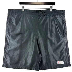 Vintage NBA 2000's Black Shiny Oversized Boxy Sport Shorts Size XL