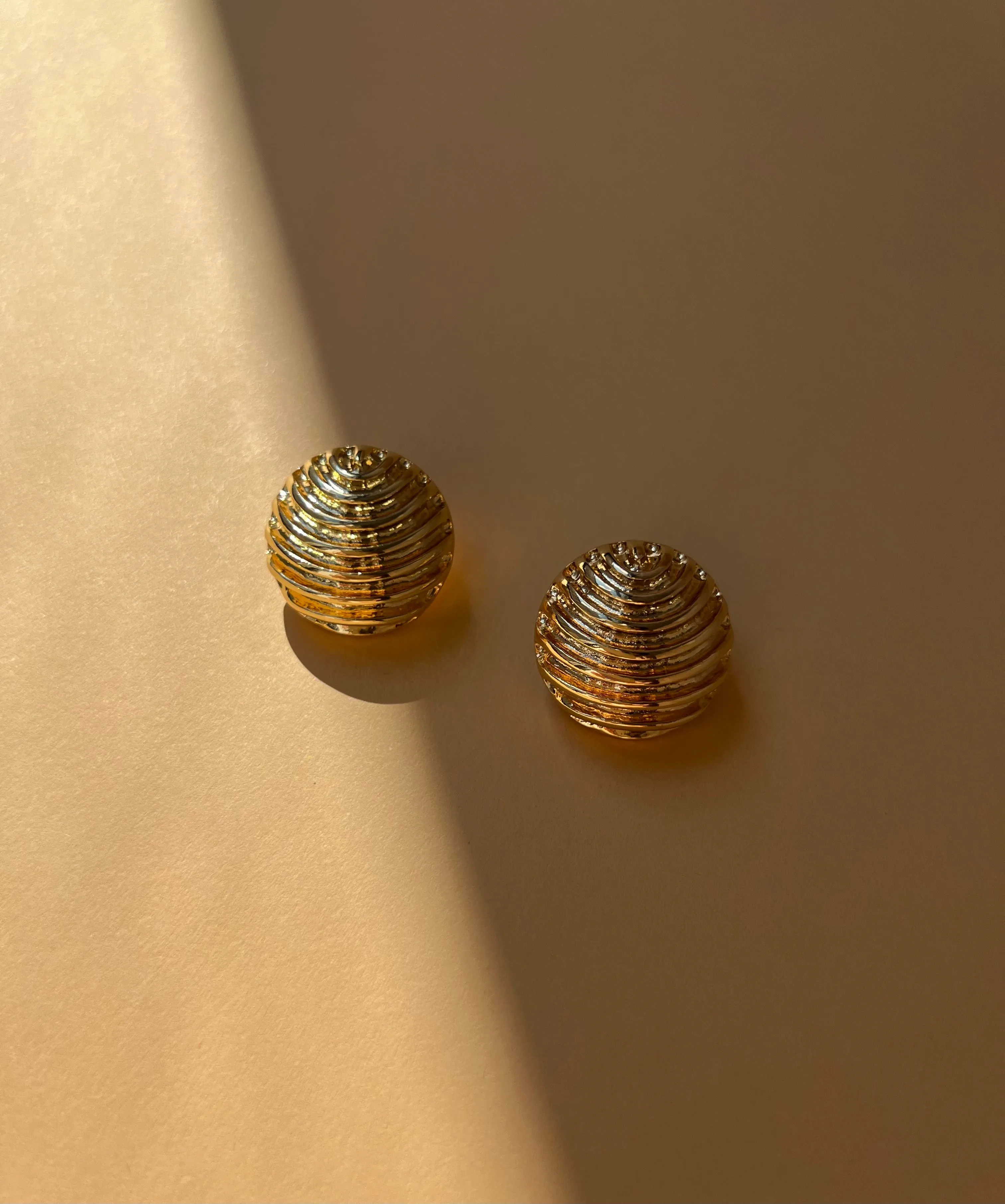 Vintage Textured Stud Earrings