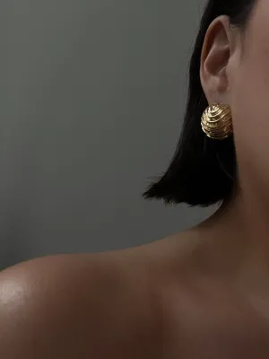 Vintage Textured Stud Earrings