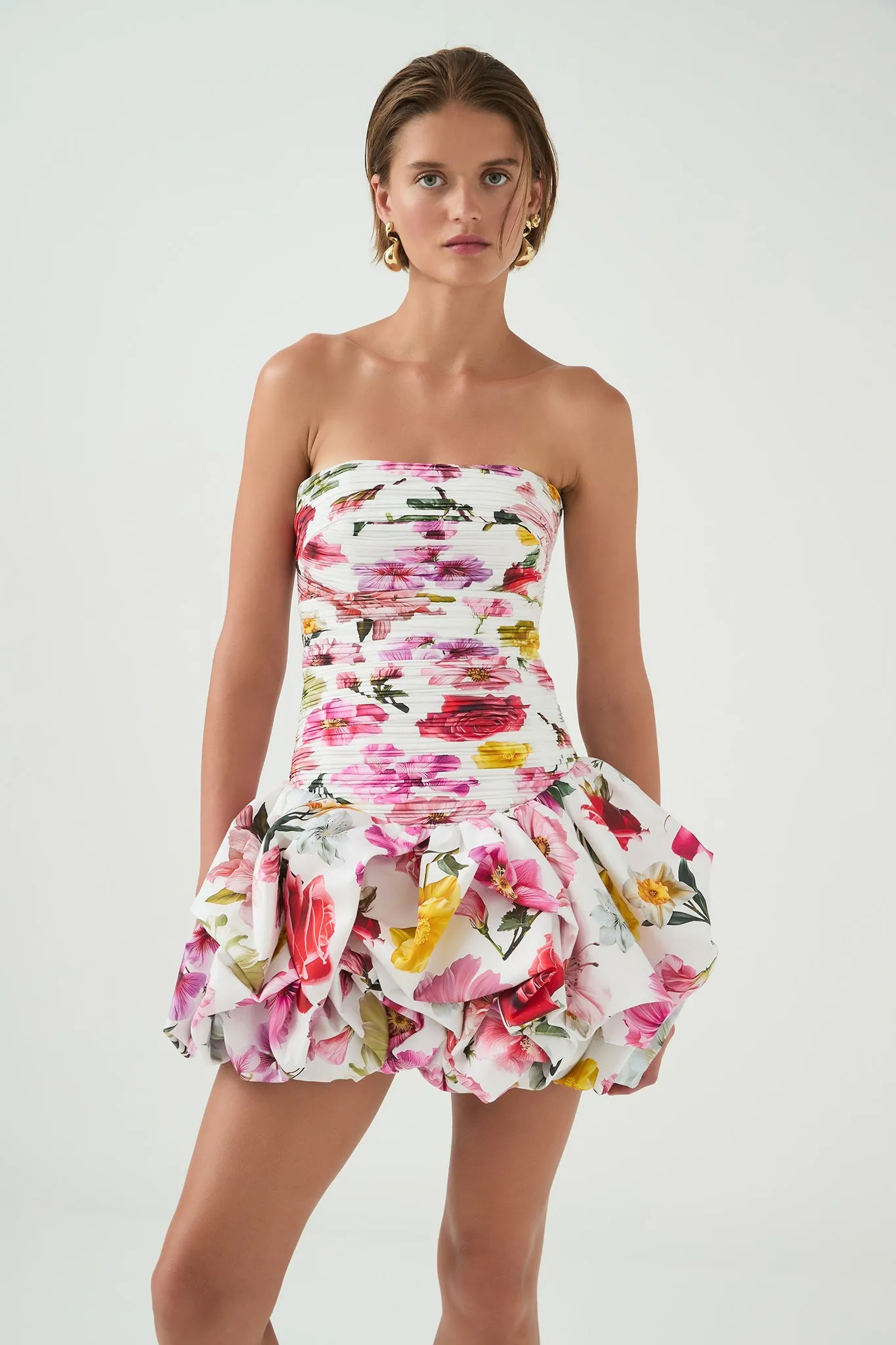 Violette Bubble Hem Mini Dress
