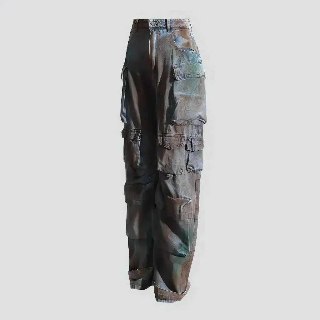 Voluminous multi-cargo jeans