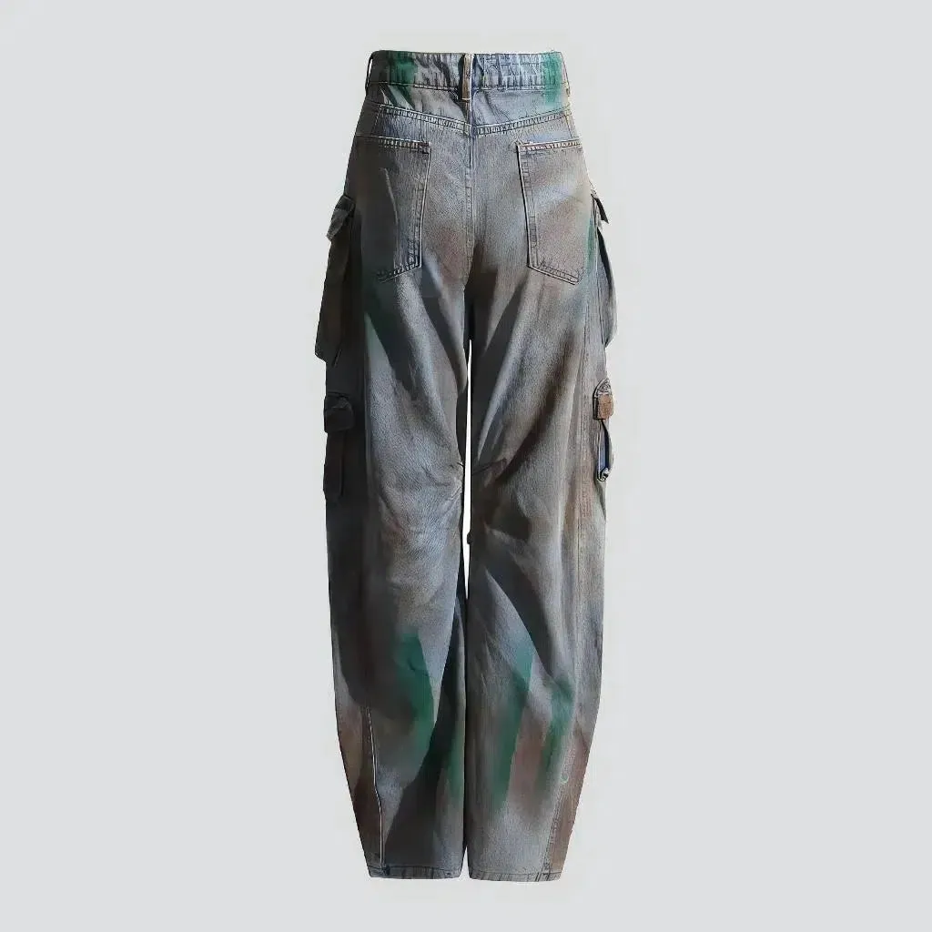 Voluminous multi-cargo jeans