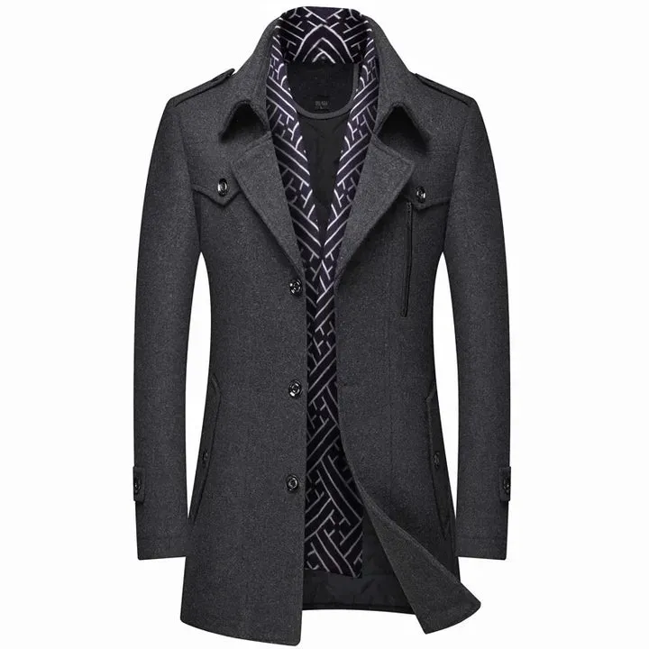 Warm winter jacket for men elegant and functional