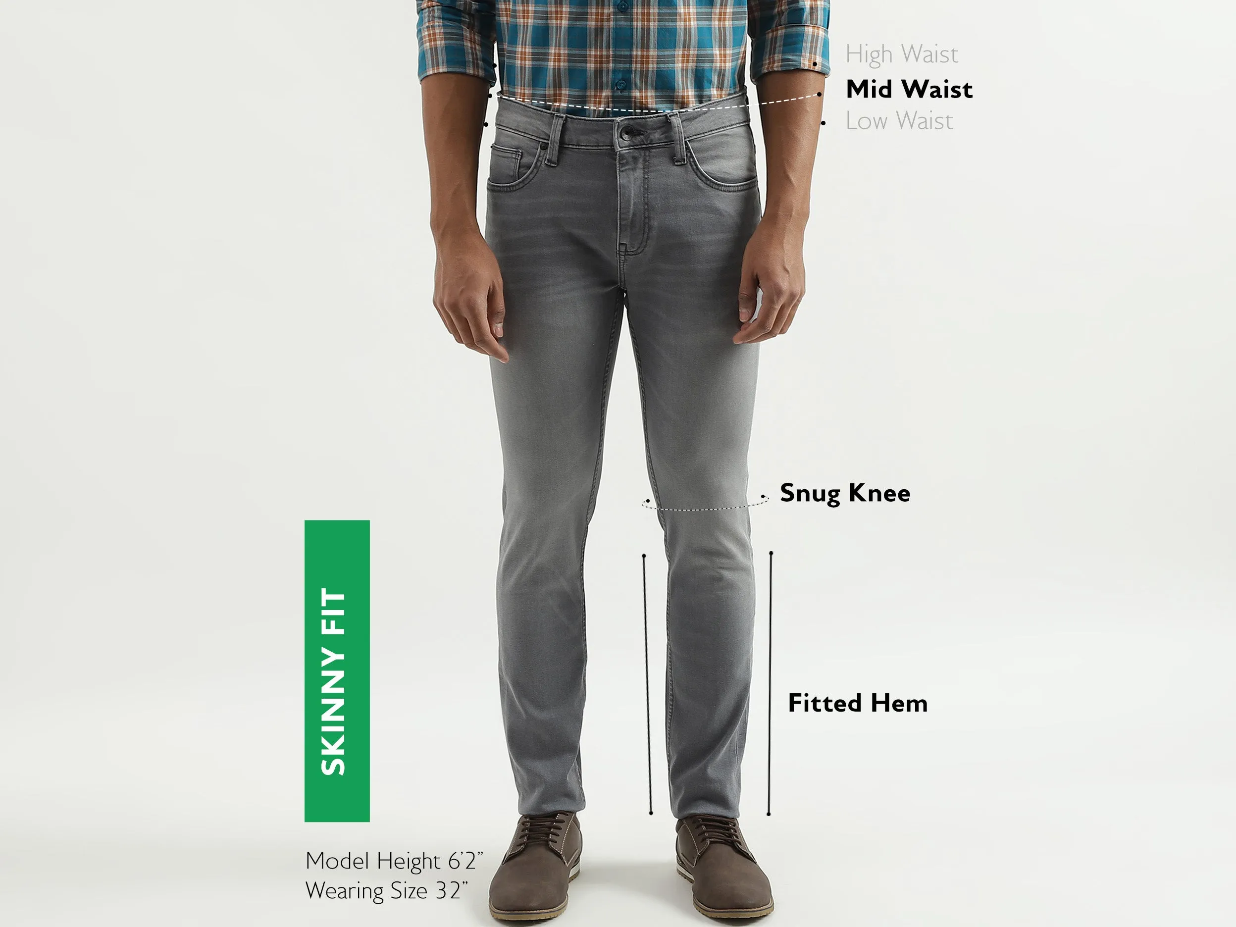 Washed Skinny Fit Jeans