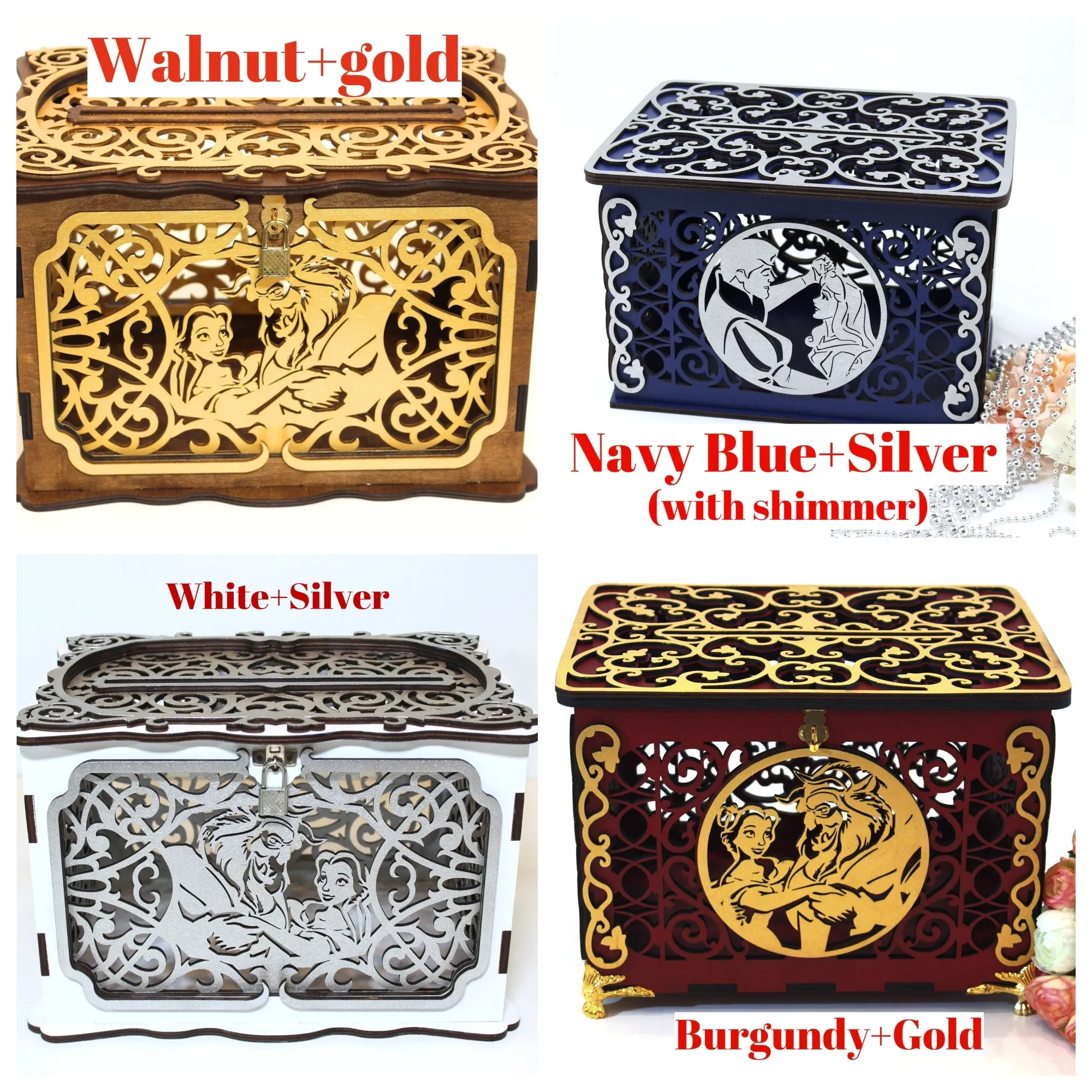 Wedding Card Box, Money Box Envelopes, Wishing Well Card Box, handmade