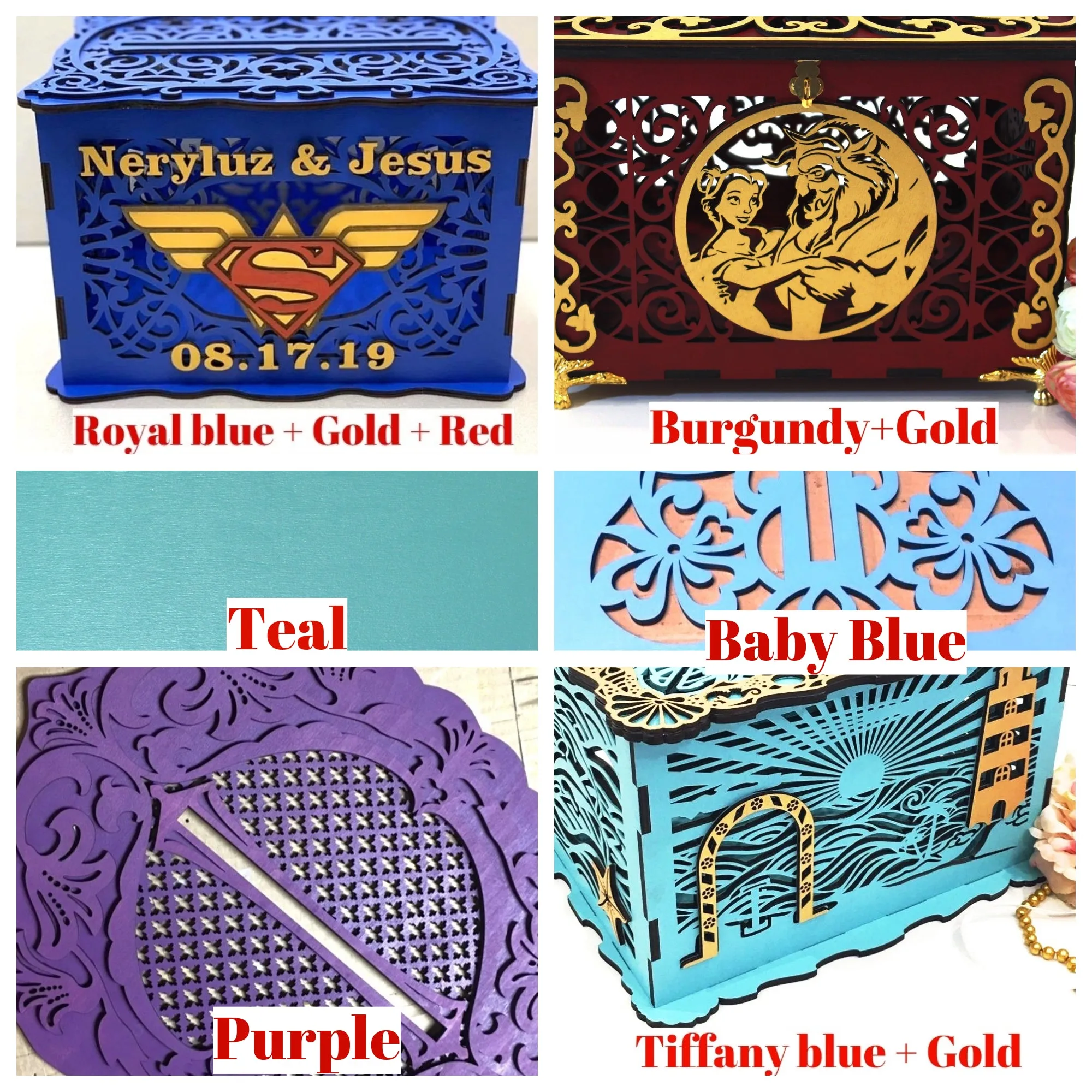 Wedding Card Box, Money Box Envelopes, Wishing Well Card Box, handmade