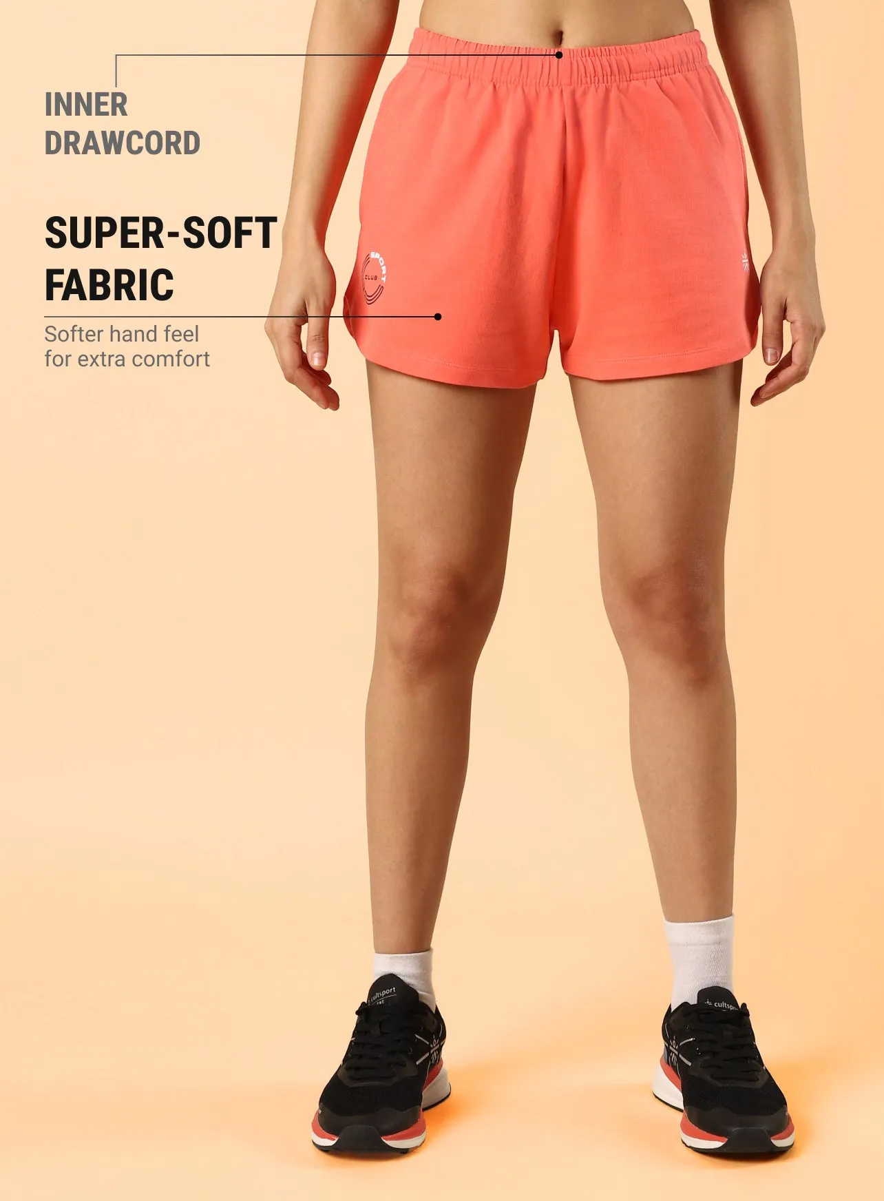 Women's Coral Sports Club Shorts