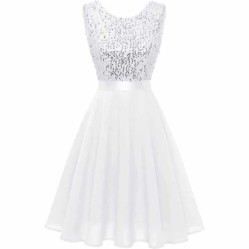 Women's Floral Lace Bridesmaid Dress A-line Swing Party Dress Short/Long Length
