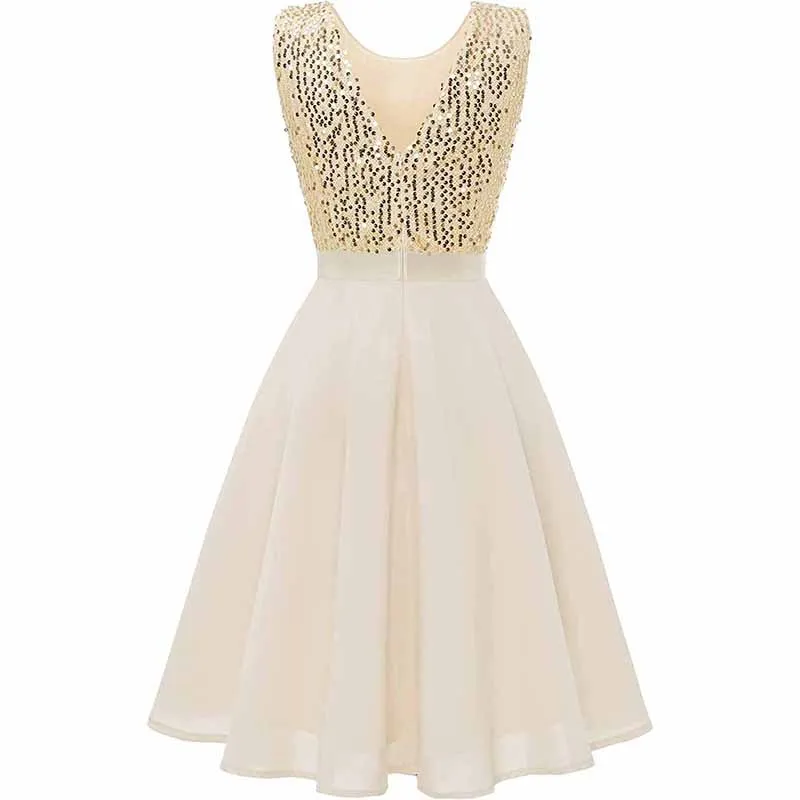 Women's Floral Lace Bridesmaid Dress A-line Swing Party Dress Short/Long Length