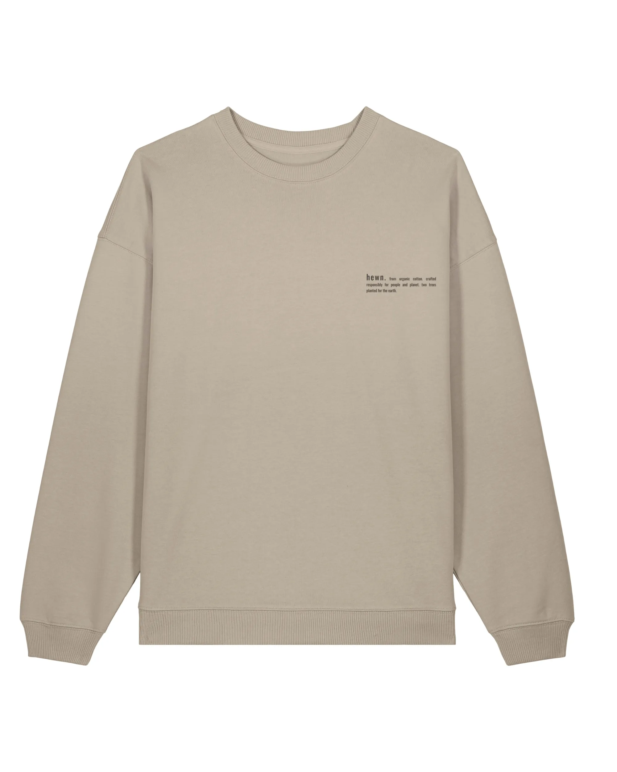 Women's Organic Cotton Signature Oversized Sweatshirt | Limestone Grey