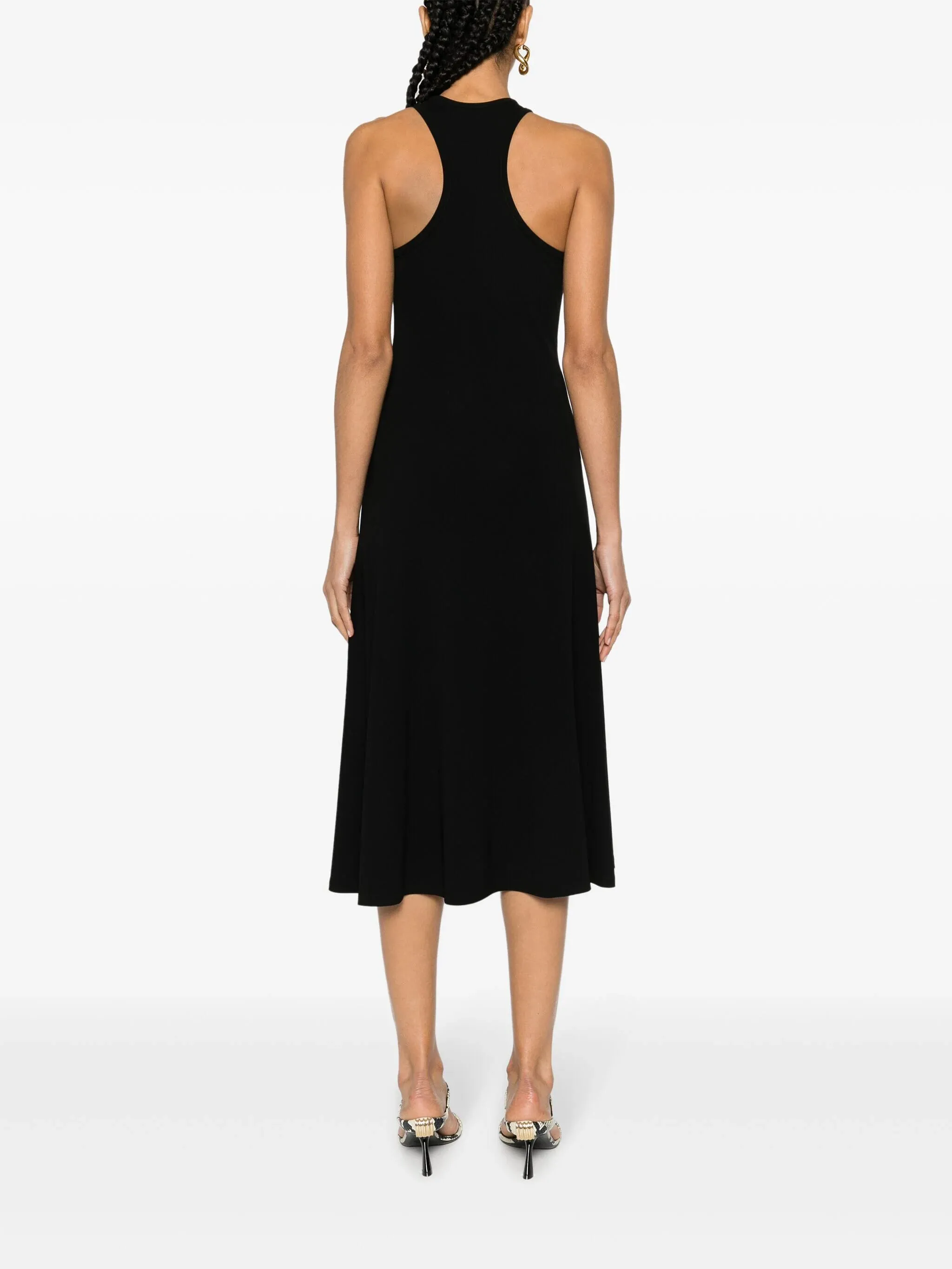 Wooden Buckle Sleeveless Dress