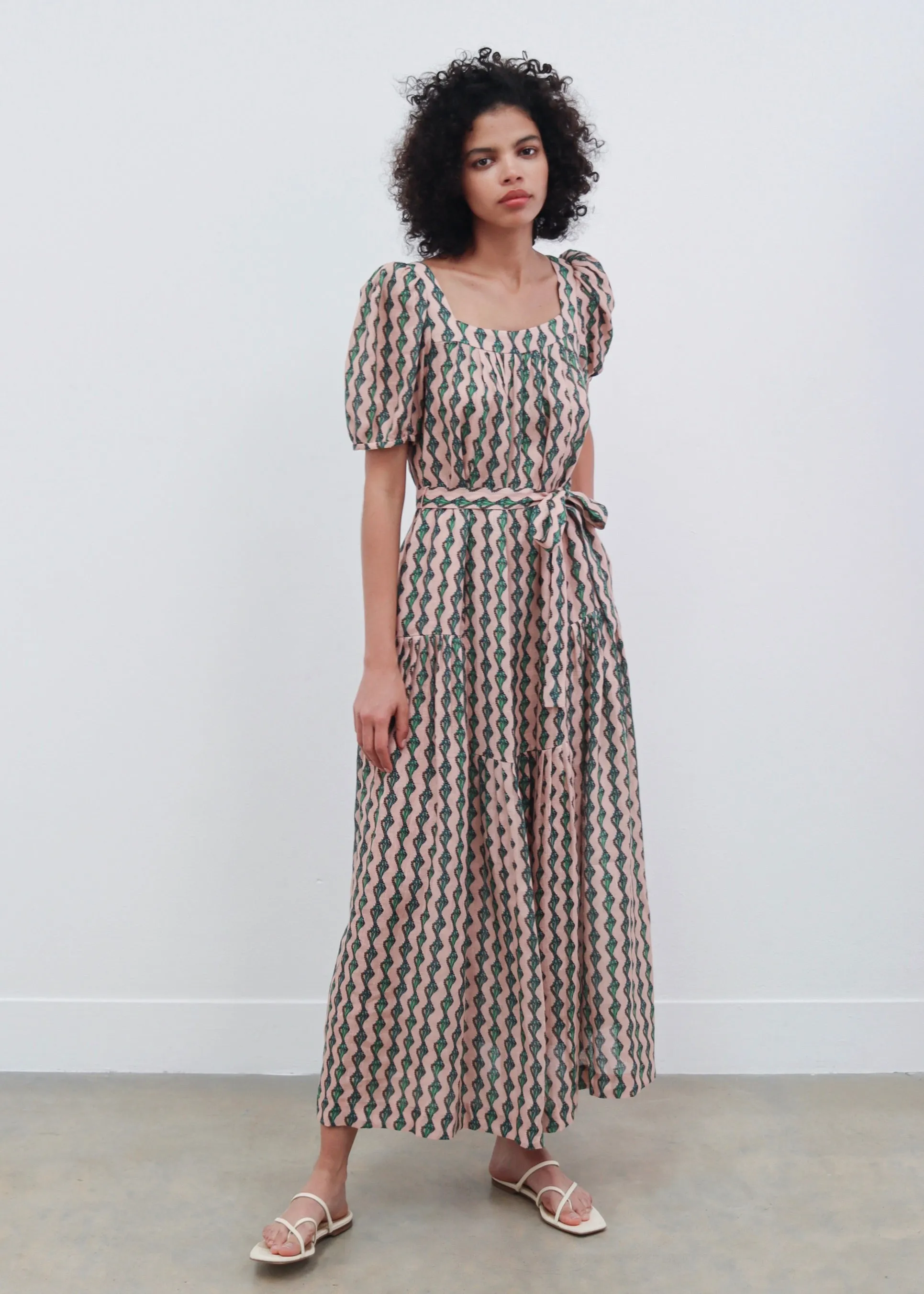 Yashi Dress (Ocean Stripe)