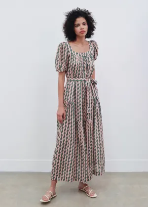 Yashi Dress (Ocean Stripe)