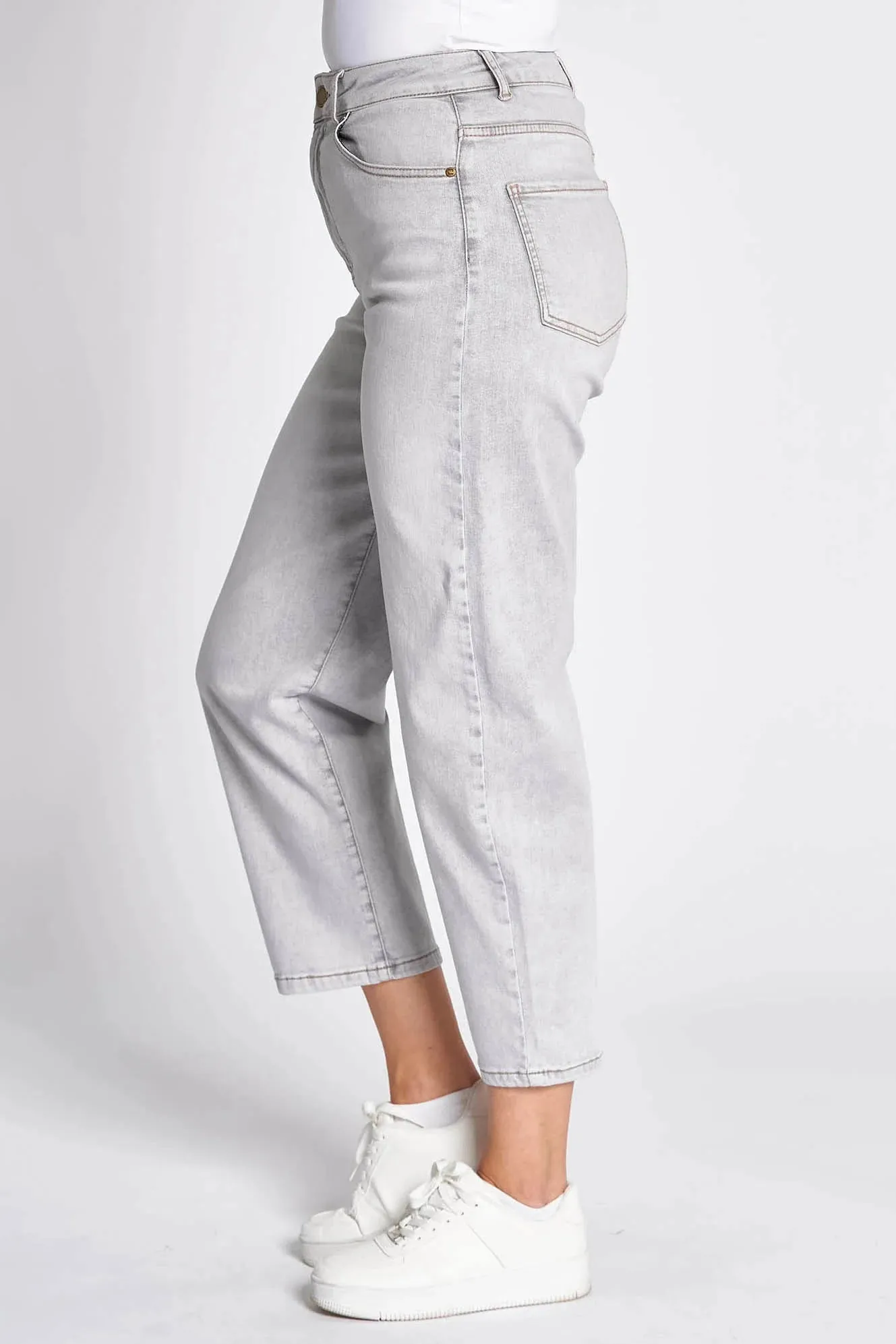 Zhrill | IZA - Mom Jeans | W219 hellgrau